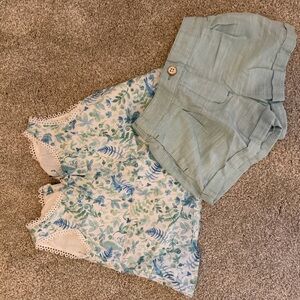 Janie and Jack Blue and Green Kids Matching Set